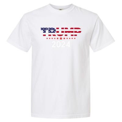 Trump 2024 | Us Flag Garment-Dyed Heavyweight T-Shirt