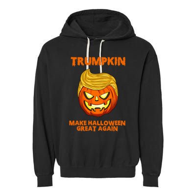 Trumpkin 2024 Usa Make Halloween Great Again Funny Garment-Dyed Fleece Hoodie