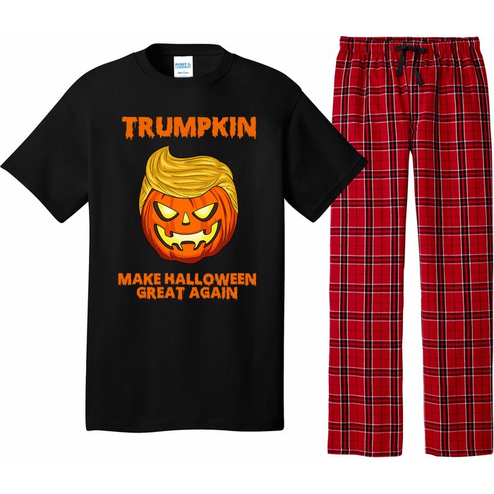 Trumpkin 2024 Usa Make Halloween Great Again Funny Pajama Set