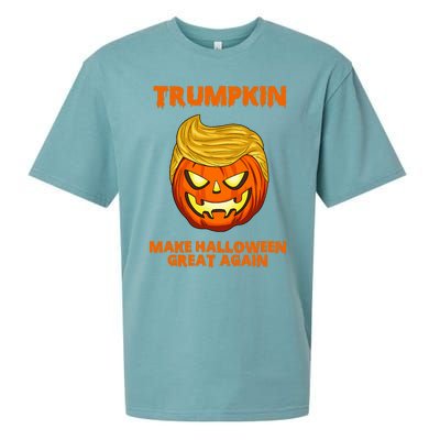 Trumpkin 2024 Usa Make Halloween Great Again Funny Sueded Cloud Jersey T-Shirt