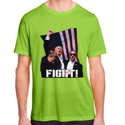 Trump 2024 Us Flag Donald Trump Election Rally Shooting 2024 Adult ChromaSoft Performance T-Shirt