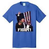 Trump 2024 Us Flag Donald Trump Election Rally Shooting 2024 Tall T-Shirt