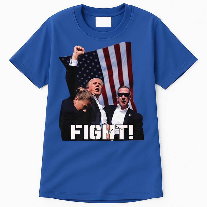 Trump 2024 Us Flag Donald Trump Election Rally Shooting 2024 Tall T-Shirt