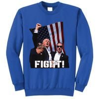 Trump 2024 Us Flag Donald Trump Election Rally Shooting 2024 Tall Sweatshirt