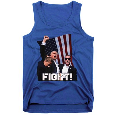 Trump 2024 Us Flag Donald Trump Election Rally Shooting 2024 Tank Top