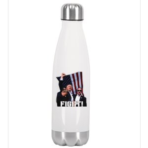 Trump 2024 Us Flag Donald Trump Election Rally Shooting 2024 Stainless Steel Insulated Water Bottle