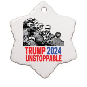 Trump 2024 Usa President Elections Pennsylvania Voters 2024 Ceramic Star Ornament