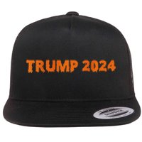 Trumpkin 2024 Usa Make Halloween Great Again Funny Flat Bill Trucker Hat