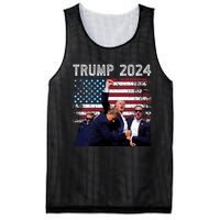 Trump 2024 Us Flag Donald Trump Election Rally Shooting 2024 Mesh Reversible Basketball Jersey Tank