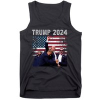 Trump 2024 Us Flag Donald Trump Election Rally Shooting 2024 Tank Top