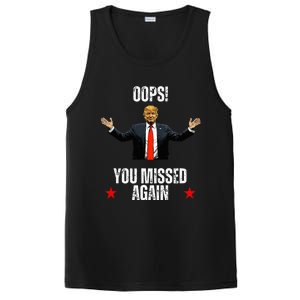 Trump 2024 Us President Patriotic American Oops Missed Again PosiCharge Competitor Tank