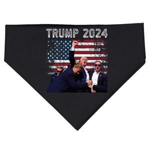 Trump 2024 Us Flag Donald Trump Election Rally Shooting 2024 USA-Made Doggie Bandana