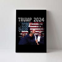 Trump 2024 Us Flag Donald Trump Election Rally Shooting 2024 Canvas