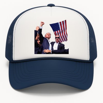 Trump 2024 Us Flag Donald Trump Election Rally Shooting 2024 Trucker Hat