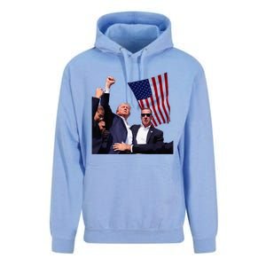 Trump 2024 Us Flag Donald Trump Election Rally Shooting 2024 Unisex Surf Hoodie