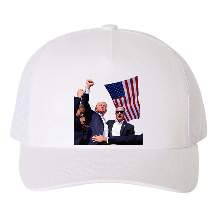 Trump 2024 Us Flag Donald Trump Election Rally Shooting 2024 Yupoong Adult 5-Panel Trucker Hat