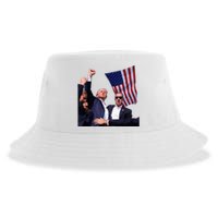 Trump 2024 Us Flag Donald Trump Election Rally Shooting 2024 Sustainable Bucket Hat