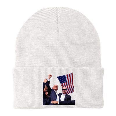 Trump 2024 Us Flag Donald Trump Election Rally Shooting 2024 Knit Cap Winter Beanie