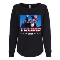 Trump 2024 Us Flag Donald Trump Election Rally Shooting 2024 Womens California Wash Sweatshirt