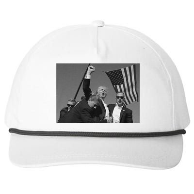 Trump 2024 Us Flag Donald Trump Election Rally Shooting Donald Trump Fist Pump Snapback Five-Panel Rope Hat