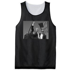 Trump 2024 Us Flag Donald Trump Election Rally Shooting Donald Trump Fist Pump Mesh Reversible Basketball Jersey Tank