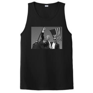 Trump 2024 Us Flag Donald Trump Election Rally Shooting Donald Trump Fist Pump PosiCharge Competitor Tank