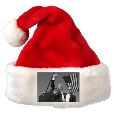 Trump 2024 Us Flag Donald Trump Election Rally Shooting Donald Trump Fist Pump Premium Christmas Santa Hat