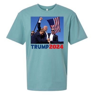 Trump 2024 Us Flag Donald Trump Election Rally Shooting 2024 Sueded Cloud Jersey T-Shirt