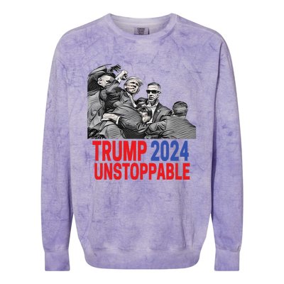 Trump 2024 Usa Pennsylvania Voters Design Colorblast Crewneck Sweatshirt