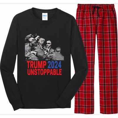 Trump 2024 Usa Pennsylvania Voters Design Long Sleeve Pajama Set