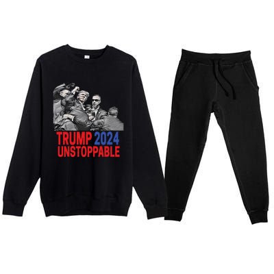 Trump 2024 Usa Pennsylvania Voters Design Premium Crewneck Sweatsuit Set