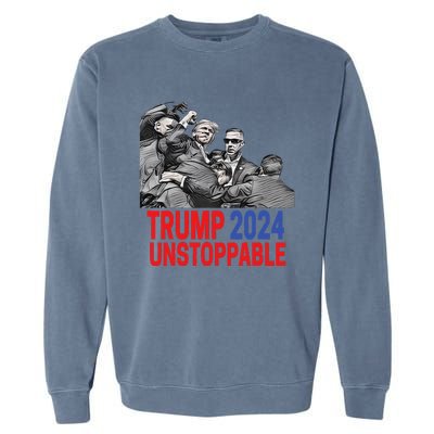 Trump 2024 Usa Pennsylvania Voters Design Garment-Dyed Sweatshirt