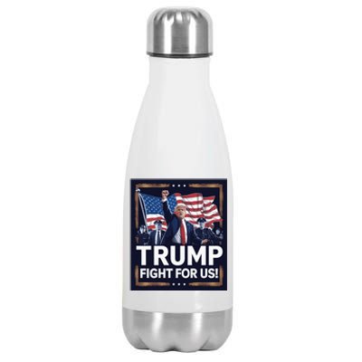 Trump 2024 Us Fight Donald Trump Election Rally Shooting 2024 Stainless Steel Insulated Water Bottle