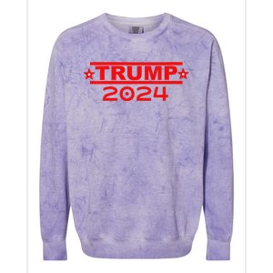 Trump 2024 Usa President Colorblast Crewneck Sweatshirt