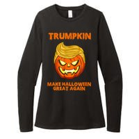 Trumpkin 2024 Usa Make Halloween Great Again Funny Womens CVC Long Sleeve Shirt