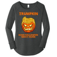 Trumpkin 2024 Usa Make Halloween Great Again Funny Women's Perfect Tri Tunic Long Sleeve Shirt