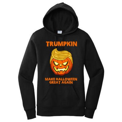 Trumpkin 2024 Usa Make Halloween Great Again Funny Women's Pullover Hoodie