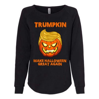 Trumpkin 2024 Usa Make Halloween Great Again Funny Womens California Wash Sweatshirt