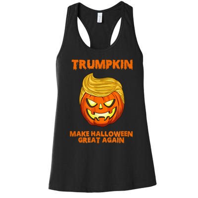 Trumpkin 2024 Usa Make Halloween Great Again Funny Women's Racerback Tank