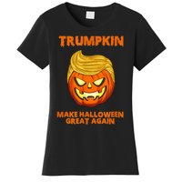 Trumpkin 2024 Usa Make Halloween Great Again Funny Women's T-Shirt