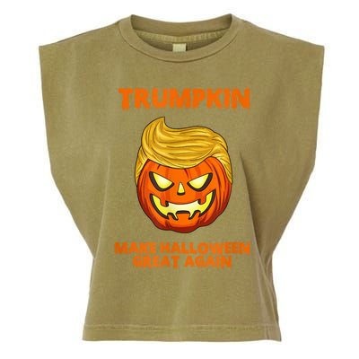 Trumpkin 2024 Usa Make Halloween Great Again Funny Garment-Dyed Women's Muscle Tee