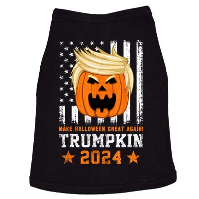 Trumpkin 2024 Usa Make Halloween Great Again Funny Trump Doggie Tank