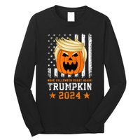 Trumpkin 2024 Usa Make Halloween Great Again Funny Trump Long Sleeve Shirt