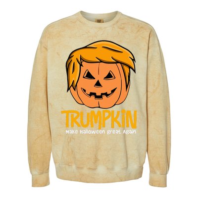 Trumpkin 2024 Usa Make Halloween Great Again Colorblast Crewneck Sweatshirt