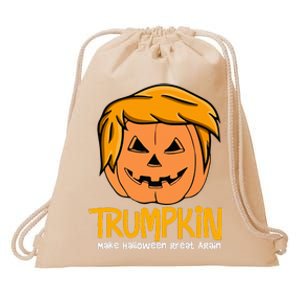 Trumpkin 2024 Usa Make Halloween Great Again Drawstring Bag