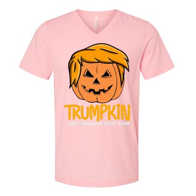 Trumpkin 2024 Usa Make Halloween Great Again V-Neck T-Shirt