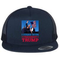 Trump 2024 Us Flag Donald Trump Election Rally Shooting 2024 Flat Bill Trucker Hat