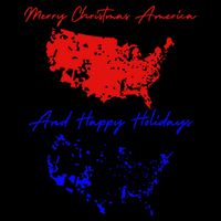 Trump 2024 Usa Map Happy Holidays Merry Christmas Tall Hoodie