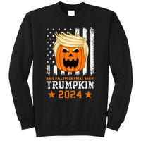 Trumpkin 2024 Usa Make Halloween Great Again Funny Trump Sweatshirt