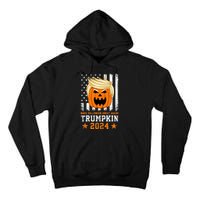 Trumpkin 2024 Usa Make Halloween Great Again Funny Trump Tall Hoodie